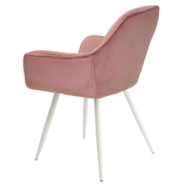 Стілець Onder Mebli CHIC WT Фрез-білий PH-603 Оксамит-3