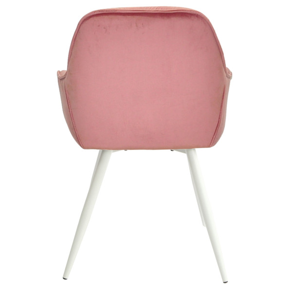 Стілець Onder Mebli CHIC WT Фрез-білий PH-603 Оксамит-4