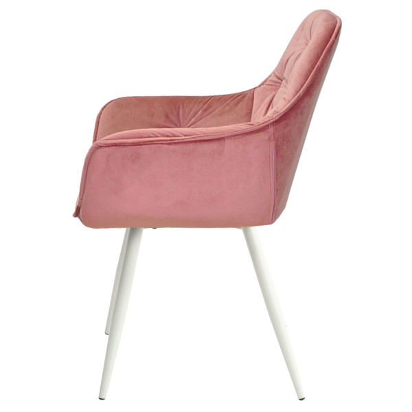 Стілець Onder Mebli CHIC WT Фрез-білий PH-603 Оксамит-2