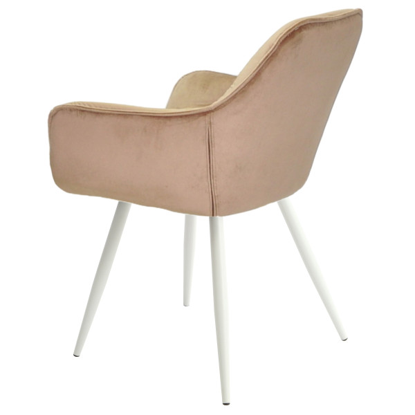 Стул Onder Mebli CHIC WT Бежевый-белый PH-604 Бархат-3