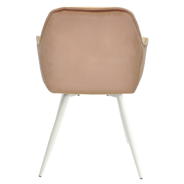 Стул Onder Mebli CHIC WT Бежевый-белый PH-604 Бархат-4