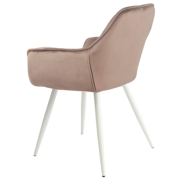 Стул Onder Mebli CHIC WT Шоколад-белый PH-608 Бархат-3