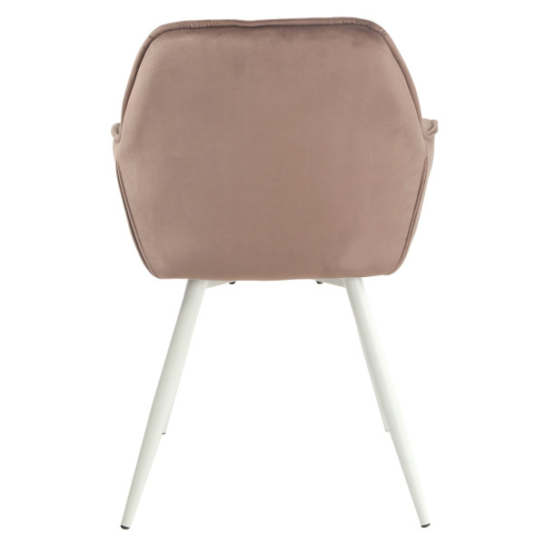 Стул Onder Mebli CHIC WT Шоколад-белый PH-608 Бархат-4