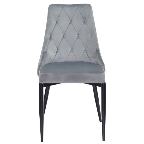 Стілець Onder Mebli DAVID Сірий PH-601 Оксамит-2