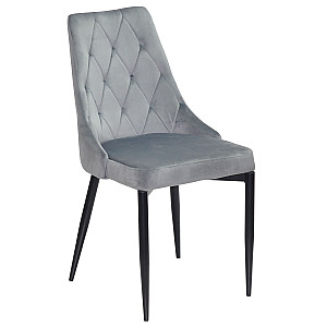 Стілець Onder Mebli DAVID Сірий PH-601 Оксамит