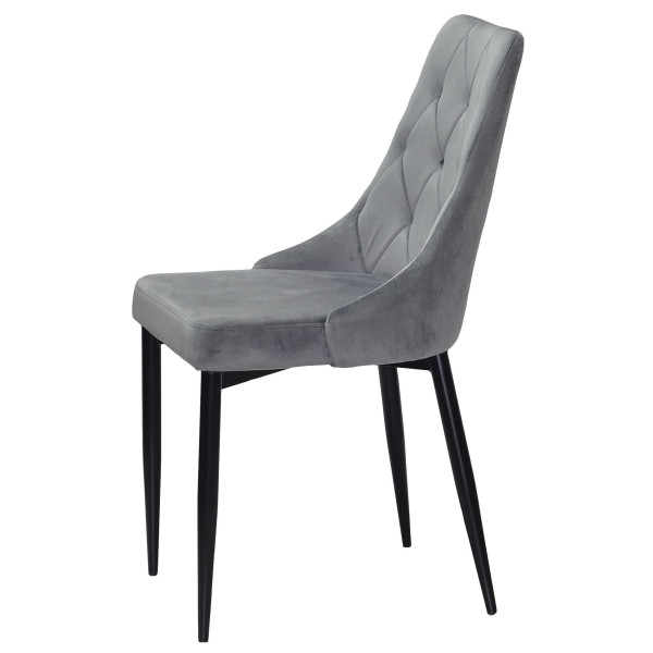 Стілець Onder Mebli DAVID Сірий PH-601 Оксамит-4