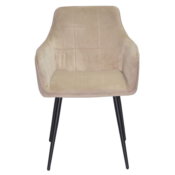 Стілець Onder Mebli HECTOR Бежевий OR-851 Оксамит-2