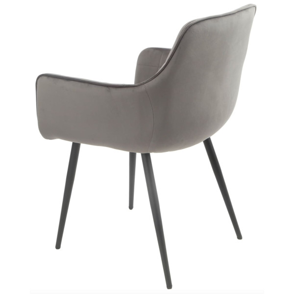 Стілець Onder Mebli HECTOR Сірий OR-852 Оксамит-7