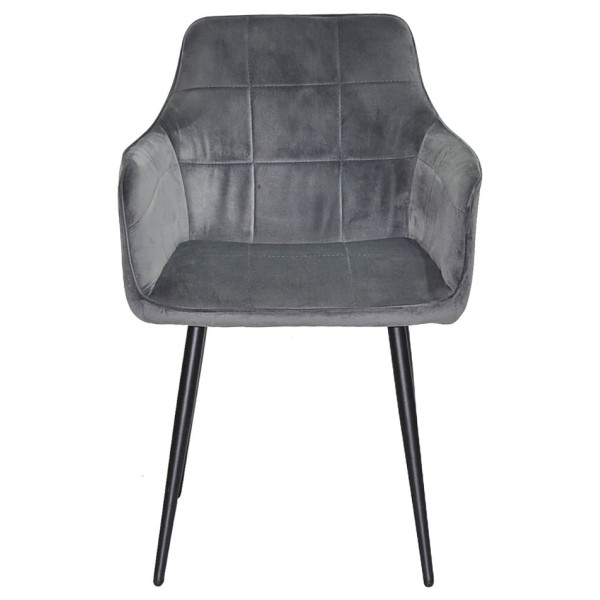 Стілець Onder Mebli HECTOR Сірий OR-852 Оксамит-6