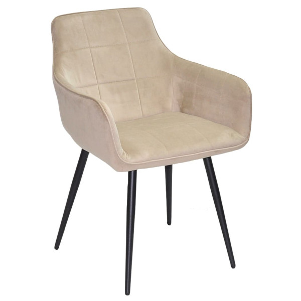 Стілець Onder Mebli HECTOR Бежевий OR-851 Оксамит-0