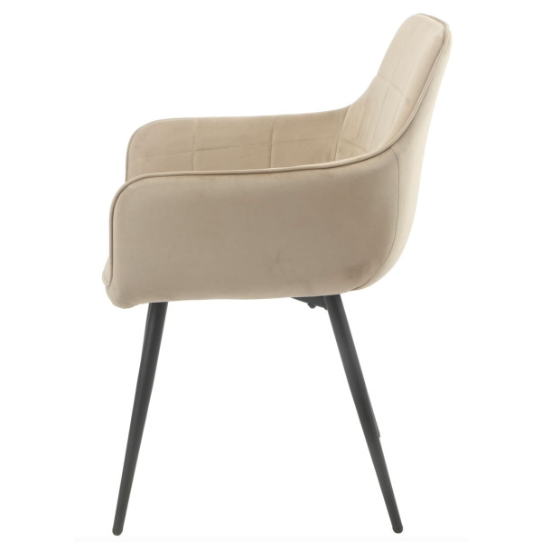 Стілець Onder Mebli HECTOR Бежевий OR-851 Оксамит-3