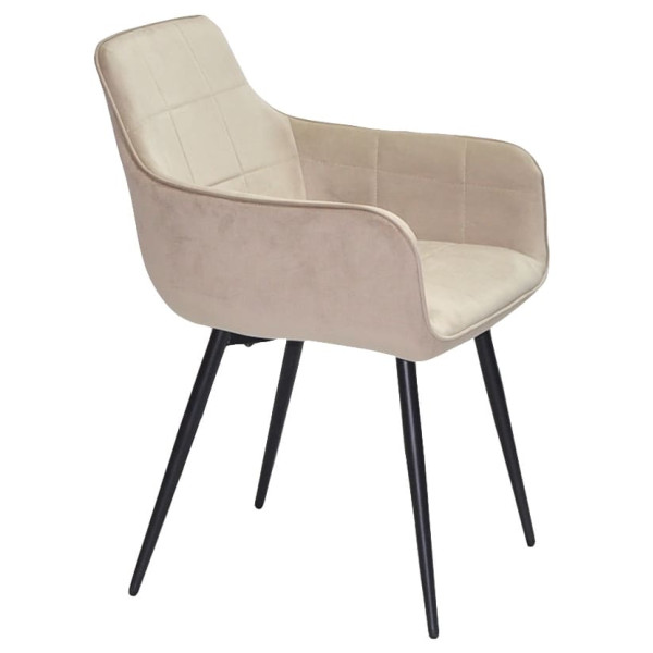 Стілець Onder Mebli HECTOR Бежевий OR-851 Оксамит-4