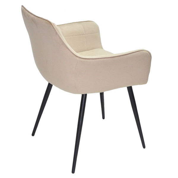 Стілець Onder Mebli HECTOR Бежевий OR-851 Оксамит-6