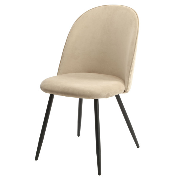 Стілець Onder Mebli LOTUS Бежевий OR-851 Оксамит-1