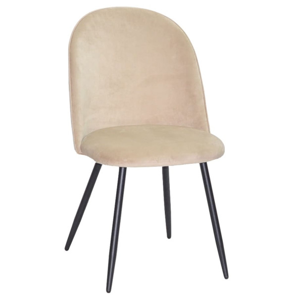 Стілець Onder Mebli LOTUS Бежевий OR-851 Оксамит-0