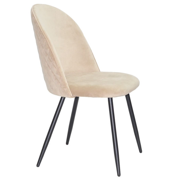 Стілець Onder Mebli LOTUS Бежевий OR-851 Оксамит-3