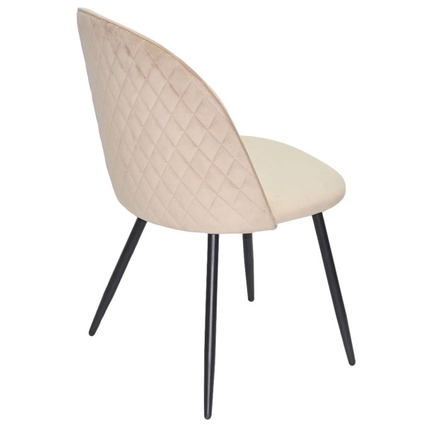 Стілець Onder Mebli LOTUS Бежевий OR-851 Оксамит-8