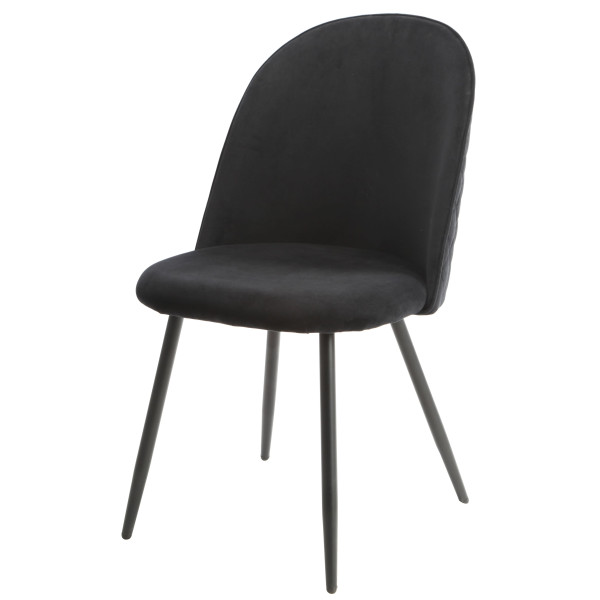 Стілець Onder Mebli LOTUS Чорний OR-854 Оксамит-1