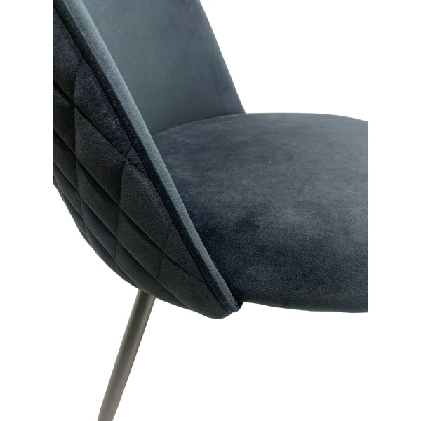 Стілець Onder Mebli LOTUS Чорний OR-854 Оксамит-2