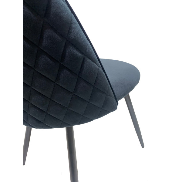 Стілець Onder Mebli LOTUS Чорний OR-854 Оксамит-3