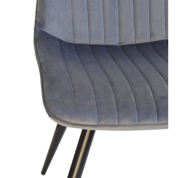 Стул Onder Mebli TEO Серый OR-852 Бархат-8