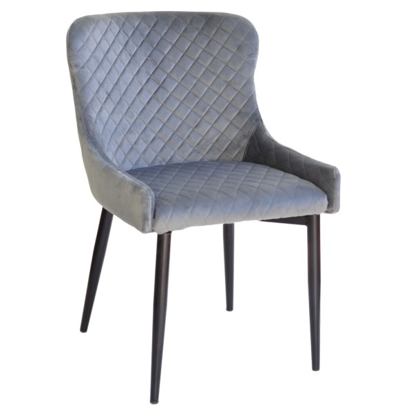 Стул Onder Mebli TOBIAS Серый PH-601 Бархат-0