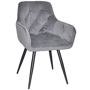 Стілець Onder Mebli Mert BK Сірий OR-852 Оксамит