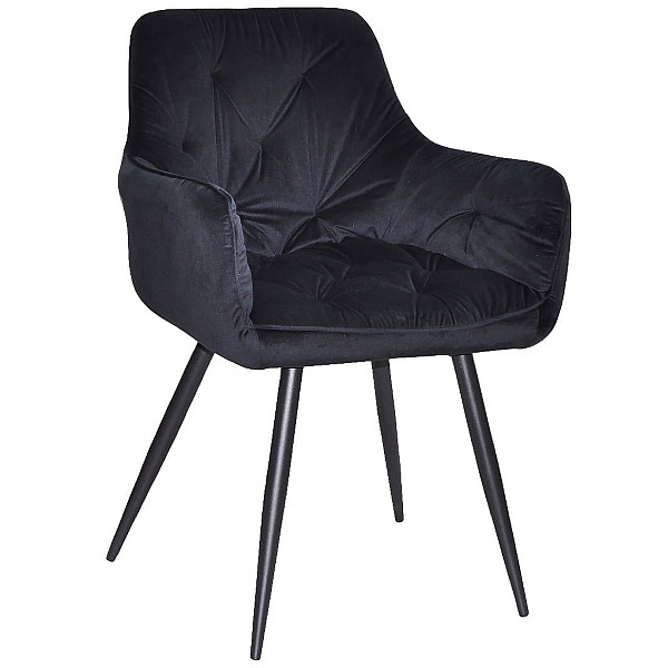 Стілець Onder Mebli Mert BK Чорний OR-854 Оксамит-0