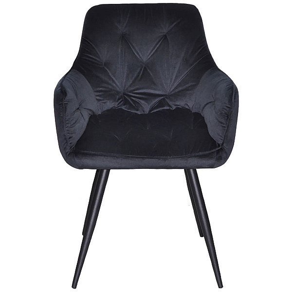Стілець Onder Mebli Mert BK Чорний OR-854 Оксамит-1