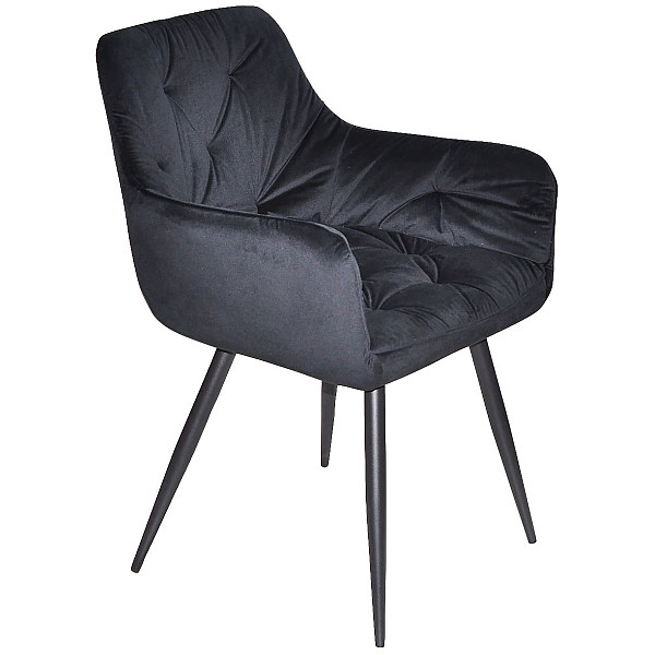 Стілець Onder Mebli Mert BK Чорний OR-854 Оксамит-2