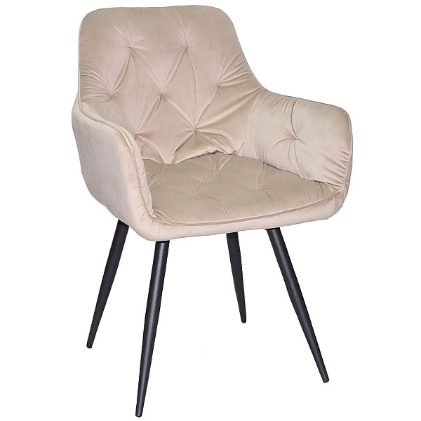 Стул поворотный Onder Mebli Sara BK Бежевый OR-851 Бархат-0