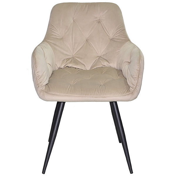 Стул поворотный Onder Mebli Sara BK Бежевый OR-851 Бархат-1