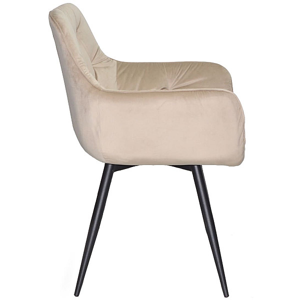 Стул поворотный Onder Mebli Sara BK Бежевый OR-851 Бархат-4