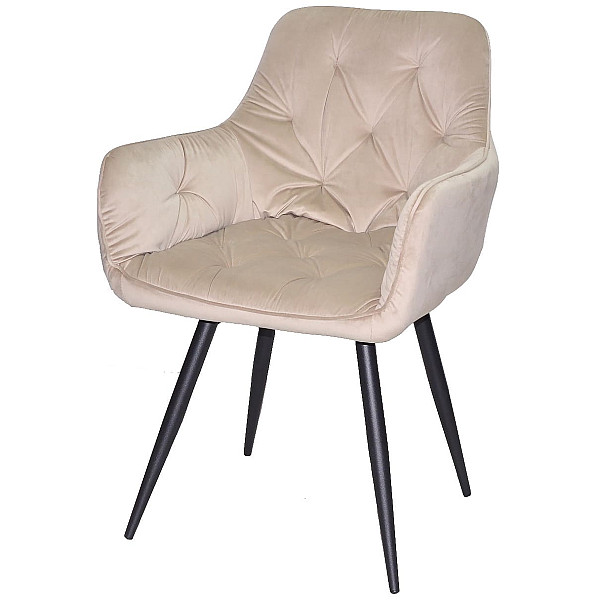 Стул поворотный Onder Mebli Sara BK Бежевый OR-851 Бархат-3