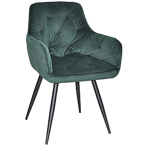 Стілець поворотний Onder Mebli Sara BK Зелений OR-853 Оксамит