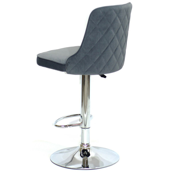 Барный стул Onder Mebli Adam BAR CH-BASE Серый B-1004 Бархат-3