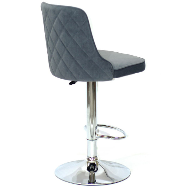 Барный стул Onder Mebli Adam BAR CH-BASE Серый B-1004 Бархат-1