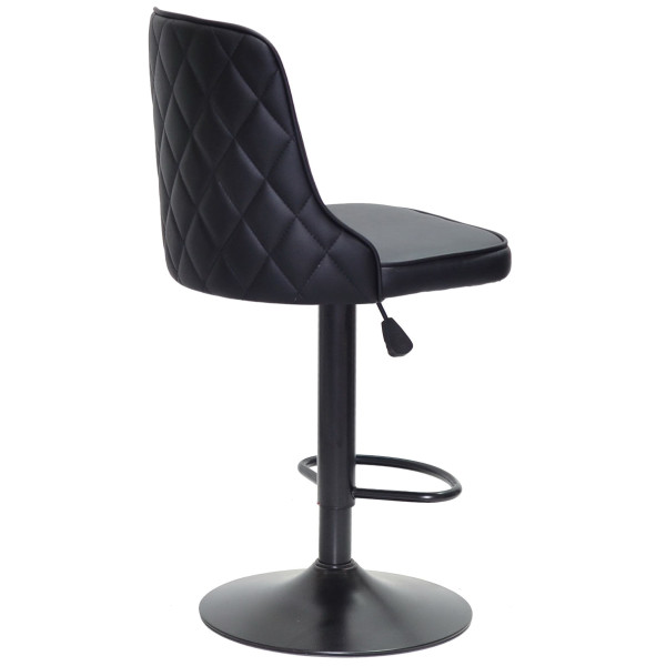 Барний стілець Onder Mebli Adam BAR BK-BASE Чорний Екошкіра-1