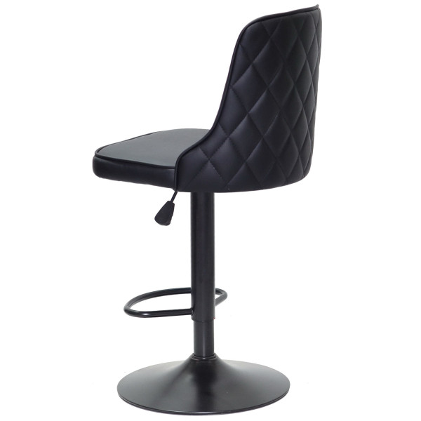 Барний стілець Onder Mebli Adam BAR BK-BASE Чорний Екошкіра-3
