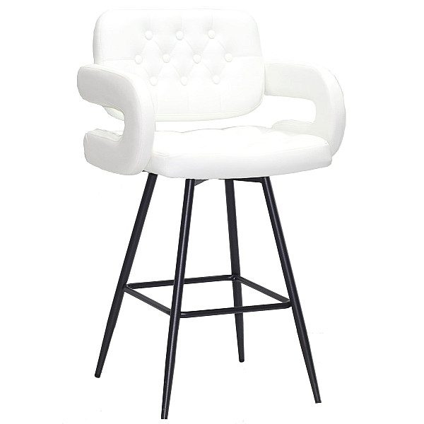 Напівбарний стілець Onder Mebli Gor BAR 65-ML Білий Екошкіра-0