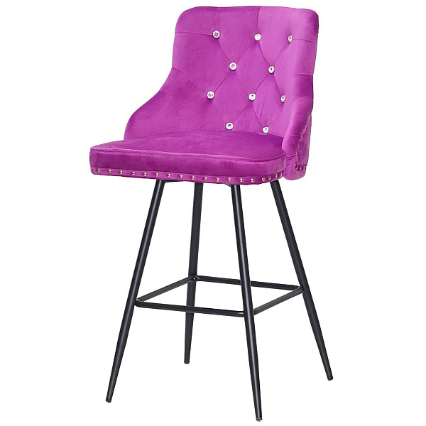 Полубарный стул Onder Mebli Olimp+SV BAR 65-ML Сирень B-1022 Бархат-1