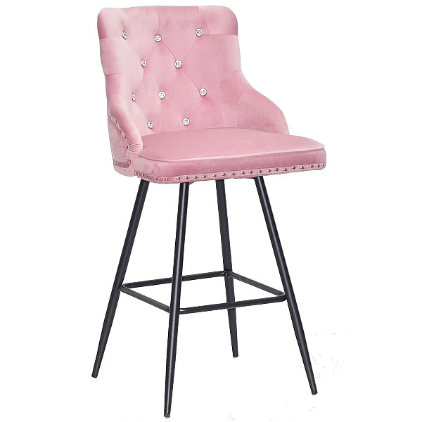 Полубарный стул Onder Mebli Olimp+SV BAR 65-ML Фрез B-1025 Бархат-0