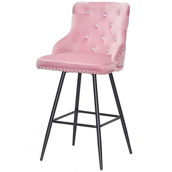 Полубарный стул Onder Mebli Olimp+SV BAR 65-ML Фрез B-1025 Бархат-1