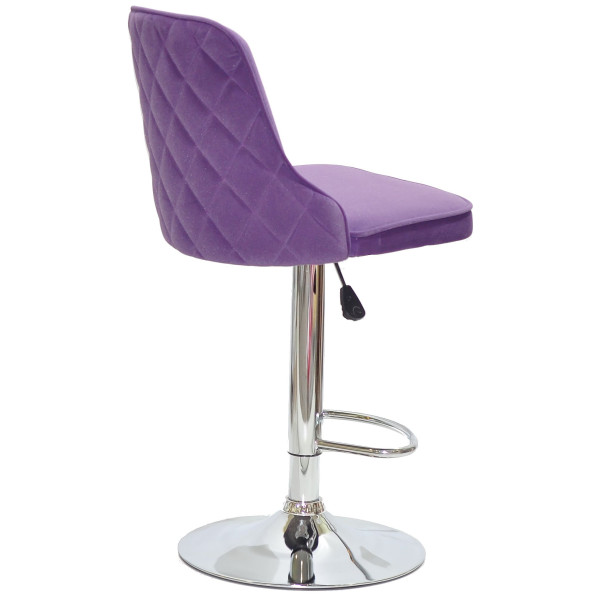 Барный стул Onder Mebli Adam BAR CH-BASE Пурпурный B-1013 Бархат-1