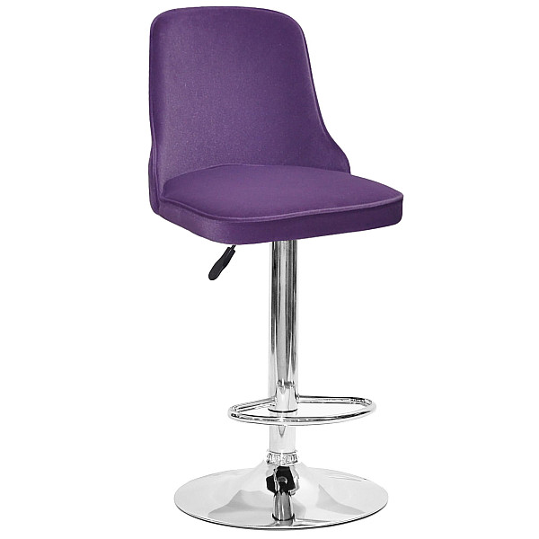Барный стул Onder Mebli Adam BAR CH-BASE Пурпурный B-1013 Бархат-0