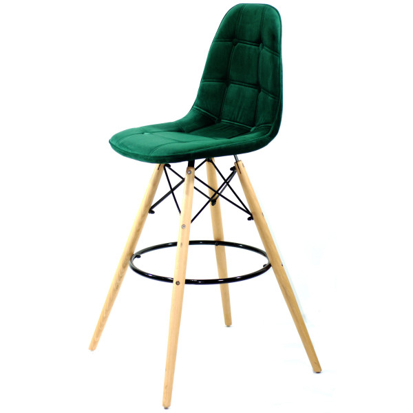 Барный стул Onder Mebli Alex BAR 75 Зеленый B-5 Бархат-3