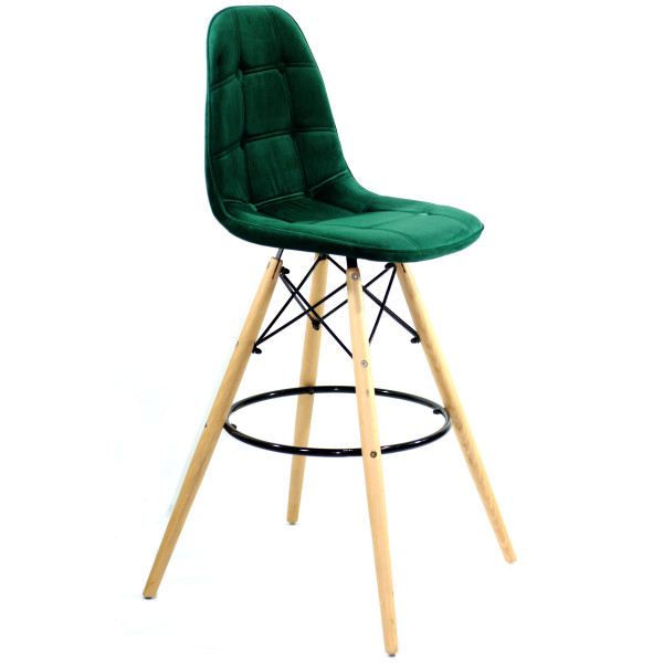 Барный стул Onder Mebli Alex BAR 75 Зеленый B-5 Бархат-2