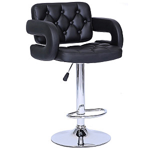 Барний стілець Onder Mebli Gor BAR CH-BASE Чорний Екошкіра