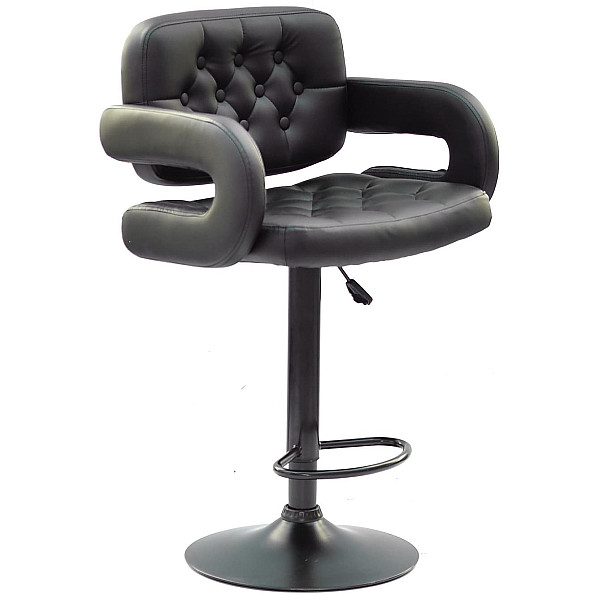 Барний стілець Onder Mebli Gor BAR BK-BASE Чорний Екошкіра-0