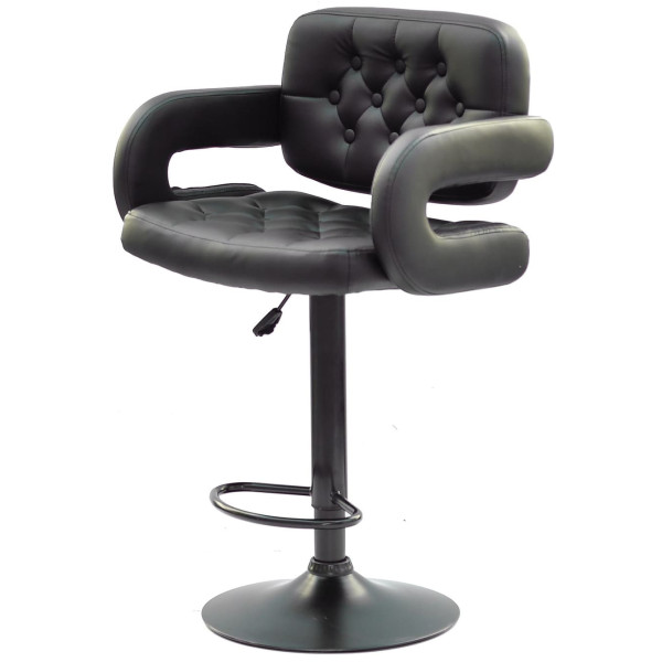 Барний стілець Onder Mebli Gor BAR BK-BASE Чорний Екошкіра-2